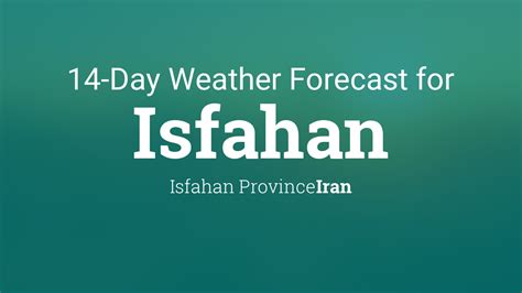 isfahan weather forecast